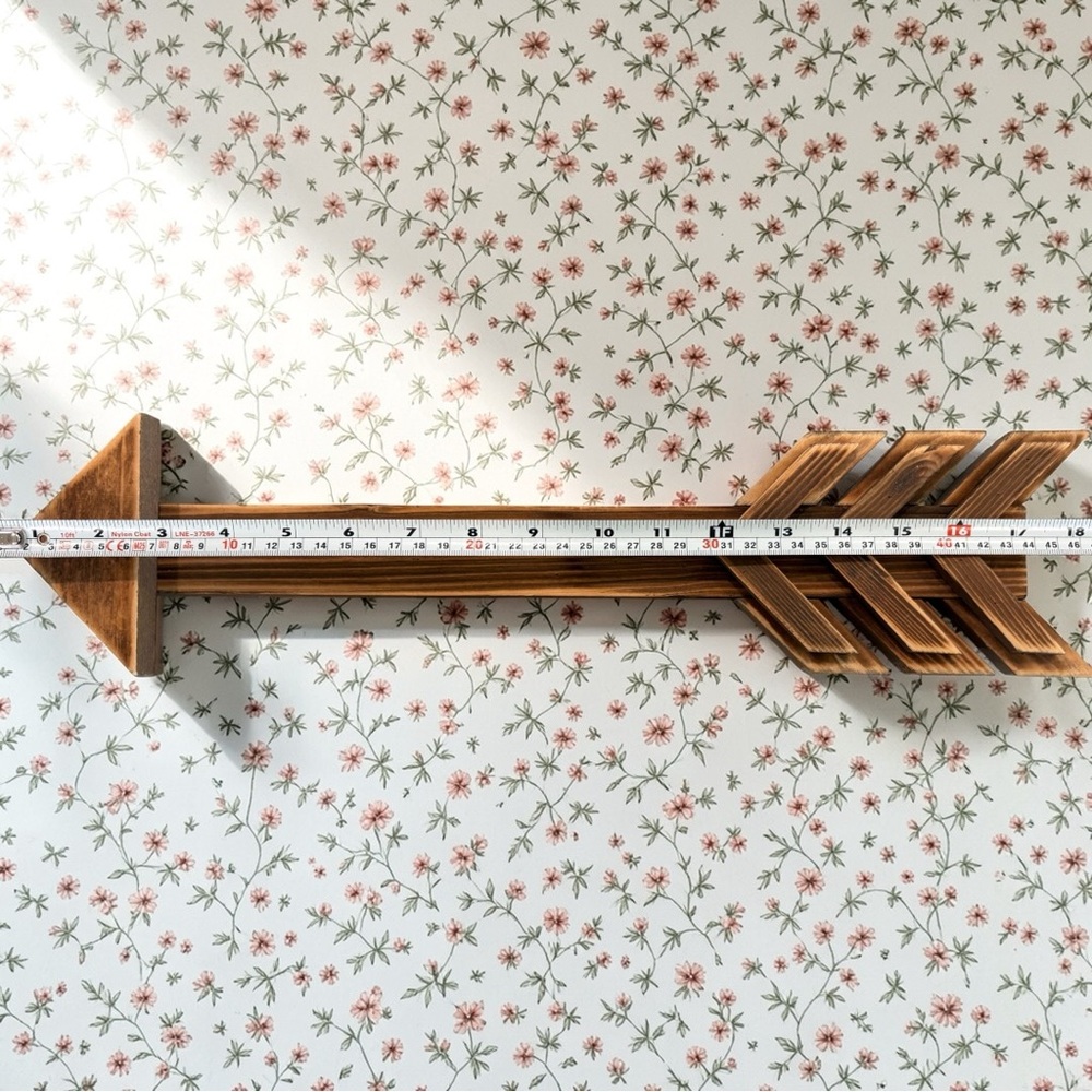 Rustic Solid Wood Arrow Hanging Wall Decor EUC Farmhouse Country Cottage Cabin - Picture 4 of 8